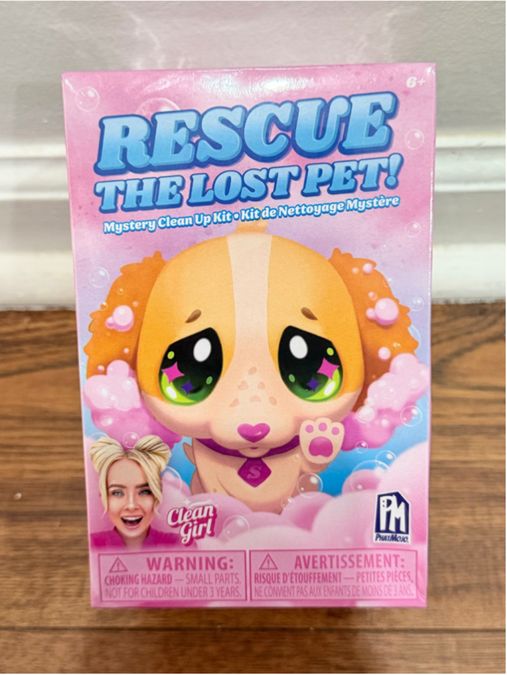 Clean Girl Rescue The Lost Pet Mystery Toy Set, Pink and Beige, One Size